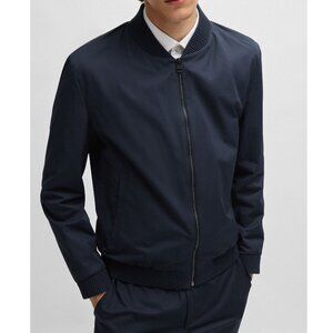 Zara Man Black Regular Fit Lightweight Zipper Bomber Jacket Size Med EUC #2883